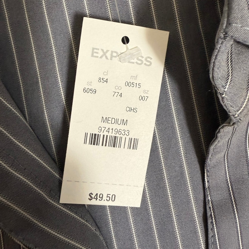 Express Design Studio womens Button Front Shirt G… - image 5